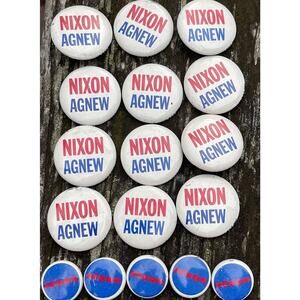 Vintage Nixon Campaign Pin Button Feeley and Wheeler NYC lot Of 17 Official